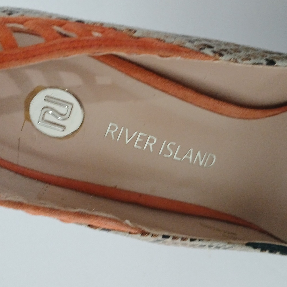 River Island Tan Snake Print Stilleto Heels Size 6 - Picture 5 of 8